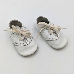 Vintage Baby Deer Oxford Crib Shoe Soft Sole 2T